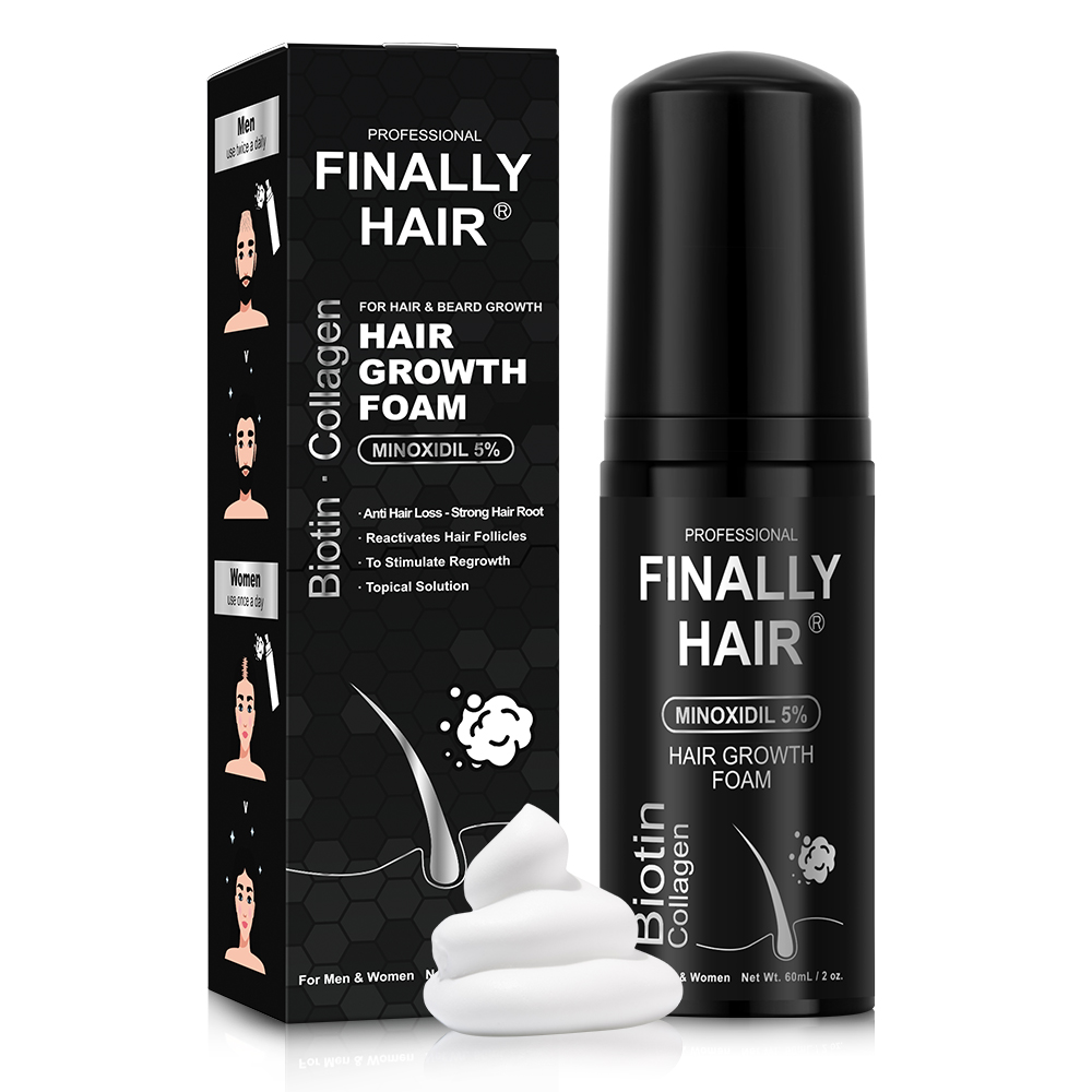 NEW! 5% Minoxidil Biotin + Collagen Unisex Hair Growth FOAM